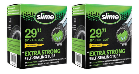 2x Slime Smart Self-Sealing Bicycle MTB Inner Tube | 29 x 1.85-2.20 | 48mm Presta Valve