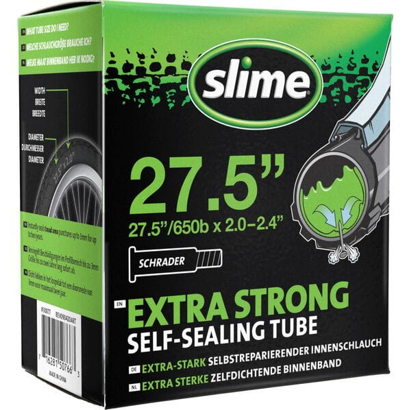 Slime Smart Self-Sealing Bicycle MTB Inner Tube | 27.5 x 2.00 - 2.40 | Schrader Valve