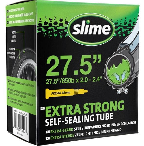 Slime Smart Self-Sealing Bicycle MTB Inner Tube | 27.5 x 2.00 - 2.40 | 48mm Presta Valve