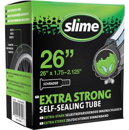 Slime Smart Self-Sealing Bicycle MTB Inner Tube | 26 x 1.75-2.125" | Schrader Valve