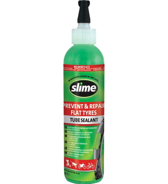 Slime Tube Sealant Bottle with Hose 237mL/8oz | MTB , ROAD , Strollers ,Wheelbarrow