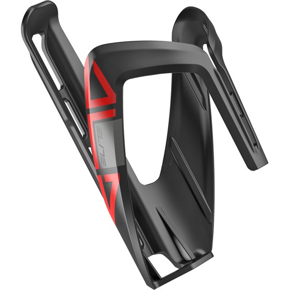 Elite Ala Resin Bicycle Water Bottle Cage In Black/Red