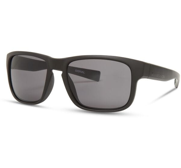 Madison Signal Cycling Sunglasses | Matt Black Frame / Black Mirror Lens