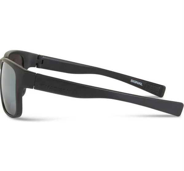 Madison Signal Cycling Sunglasses | Matt Black Frame / Silver Mirror Lens