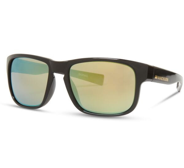 Madison Signal Cycling Sunglasses | Gloss Black Frame / Bronze Mirror Lens
