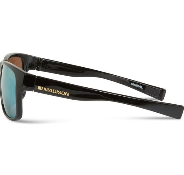 Madison Signal Cycling Sunglasses | Gloss Black Frame / Bronze Mirror Lens
