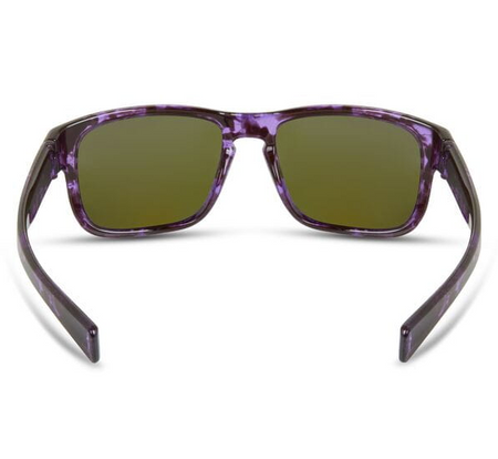 Madison Signal Cycling Sunglasses | Crystal Tortoiseshell Frame / Purple Mirror Lens