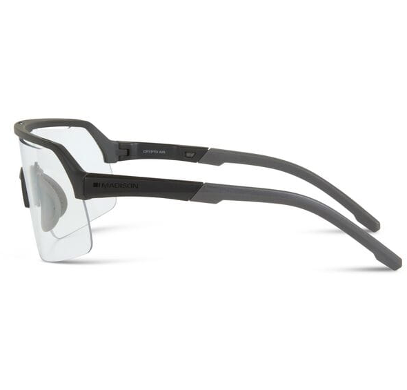 Madison Crypto Air Cycling Sunglasses | Matt Black Frame / Clear Lens