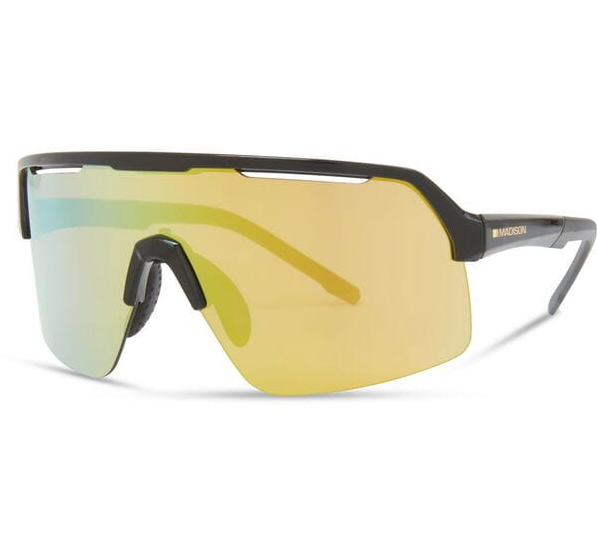 Madison Crypto Air Cycling Sunglasses | Gloss Black Frame / Bronze Mirror Lens
