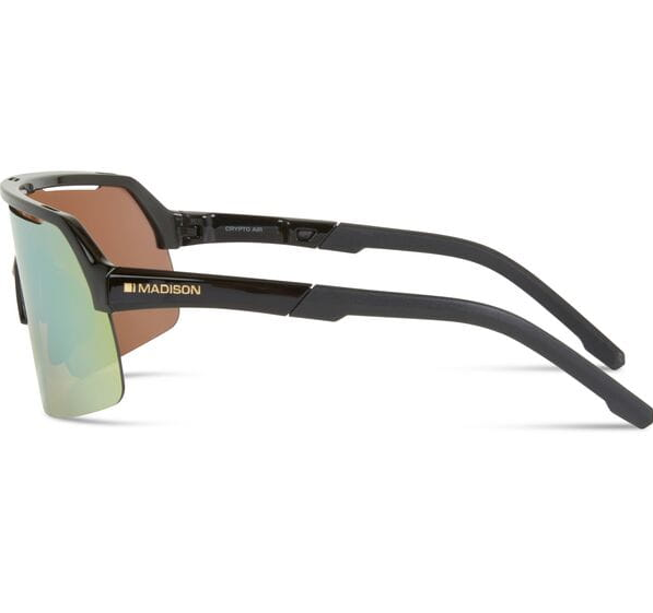Madison Crypto Air Cycling Sunglasses | Gloss Black Frame / Bronze Mirror Lens