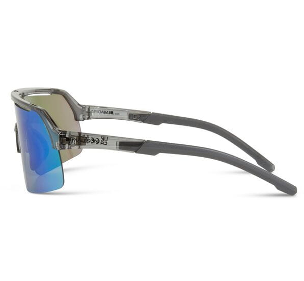 Madison Crypto Air Cycling Sunglasses | Crystal Smoke Frame / Green Mirror Lens