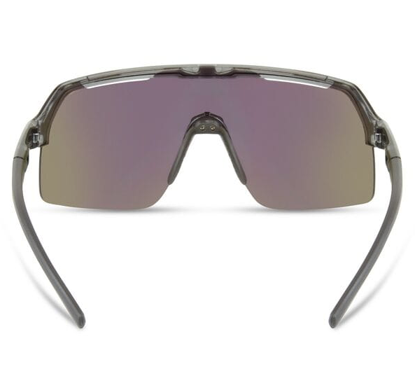 Madison Crypto Air Cycling Sunglasses | Crystal Smoke Frame / Green Mirror Lens