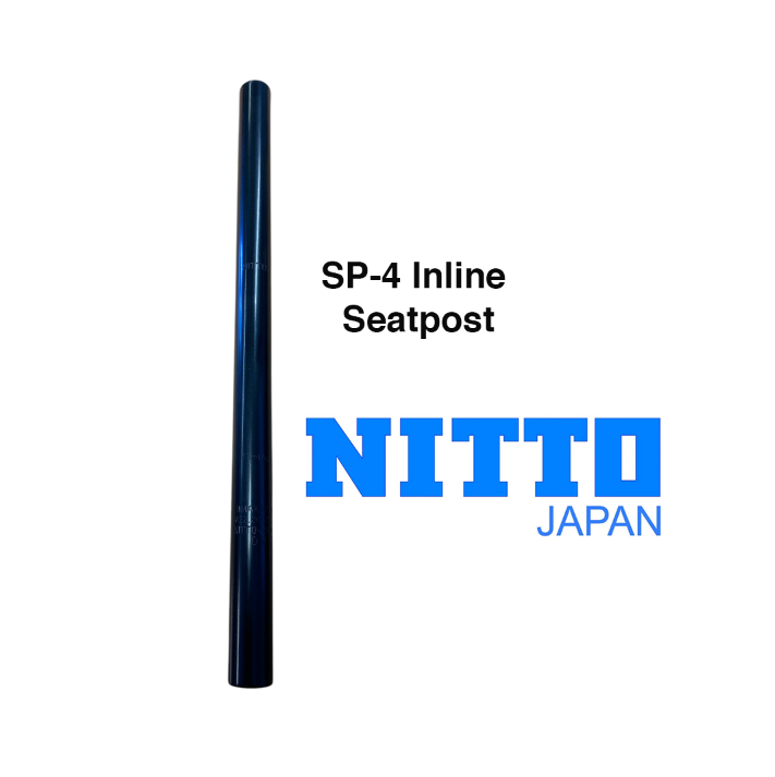 Nitto SP-4 Inline Old School BMX Seatpost | 360mm | 22.2mm Clamp | Black
