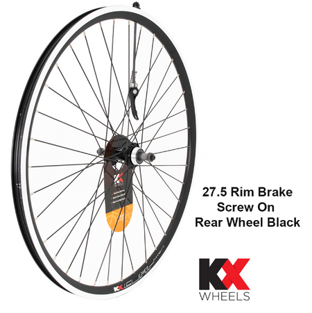 KX MTB 27.5" 650B Doublewall Q/R Rim Brake Wheel In Black