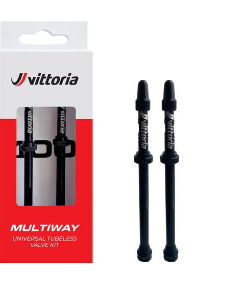 Vittoria Multiway Alloy Tubeless Valves | Black