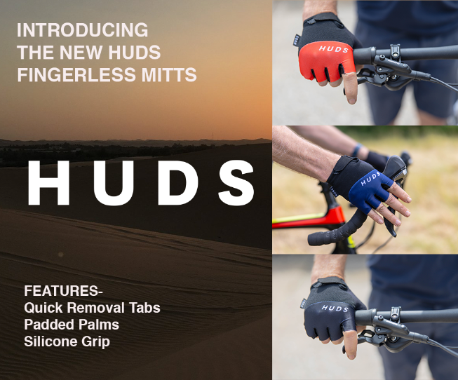 HUDS Fingerless Cycling Mitts Road, Gravel and MTB