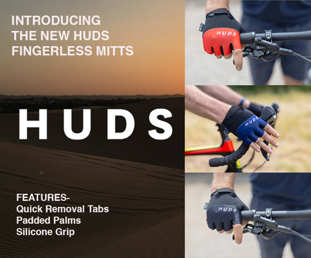 HUDS Fingerless Cycling Mitts Road, Gravel and MTB