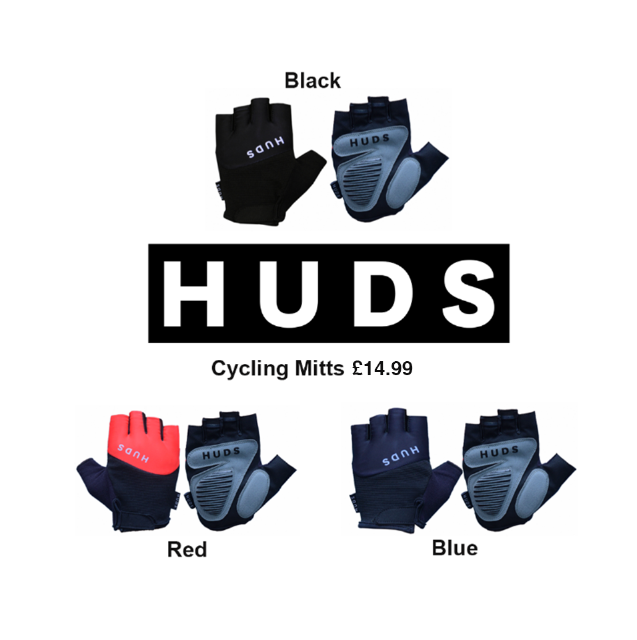 HUDS Fingerless Cycling Mitts Road, Gravel and MTB