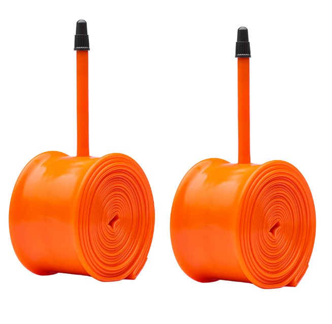 2x Tubolito X-Tubo CX Gravel 700 x 32-50mm 60mm Presta Valve in Orange Inner tubes