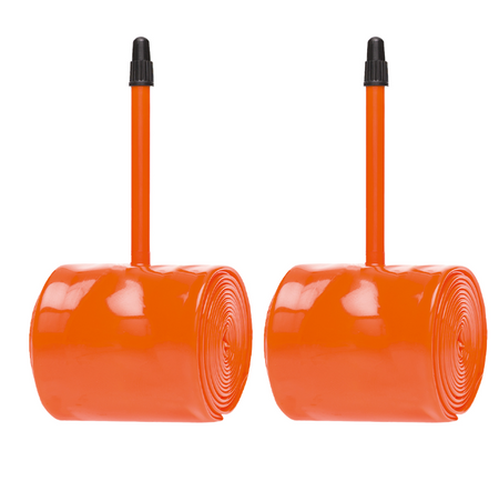 2x Tubolito Tubo CX/Gravel 700C/29"/27.5" 32-50mm 60mm Presta Valve Orange Inner Tubes