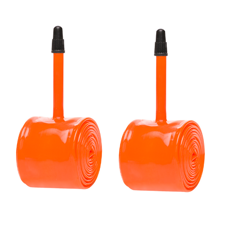 2x Tubolito Tubo BMX 20 x 1 1/8" - 1 3/8" 42mm Presta Valve Orange Inner Tube