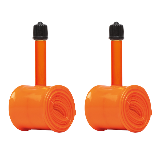 2x Tubolito Tubo Brompton Folding Bike 16/18 x 1 1/8 - 1 3/8" 40mm Schrader Valve Orange Inner Tubes