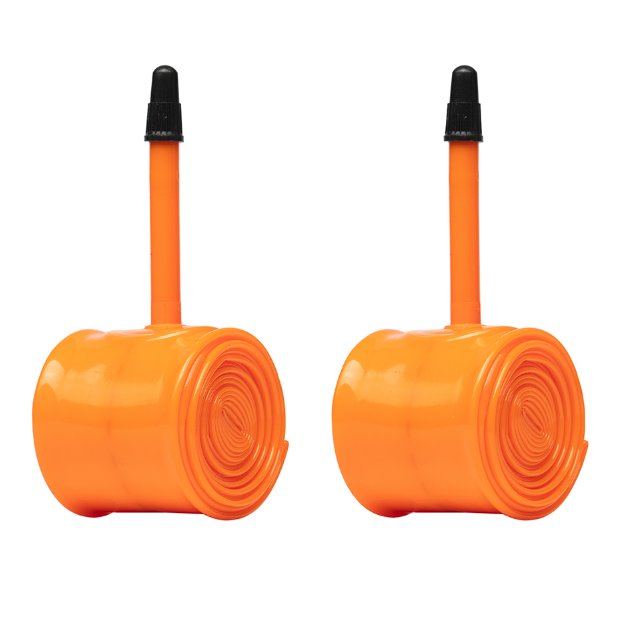 2x Tubolito Tubo Brompton Folding Bike 16/18 x 1 1/8 - 1 3/8" 42mm Presta Valve Orange Inner Tubes