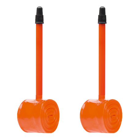 2x Tubolito S-Tubo 700C Road 700 x 18-32mm Presta Valve Orange Inner Tubes