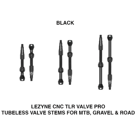 Lezyne CNC Tubeless Pro TLR Valves For Road, MTB , Gravel