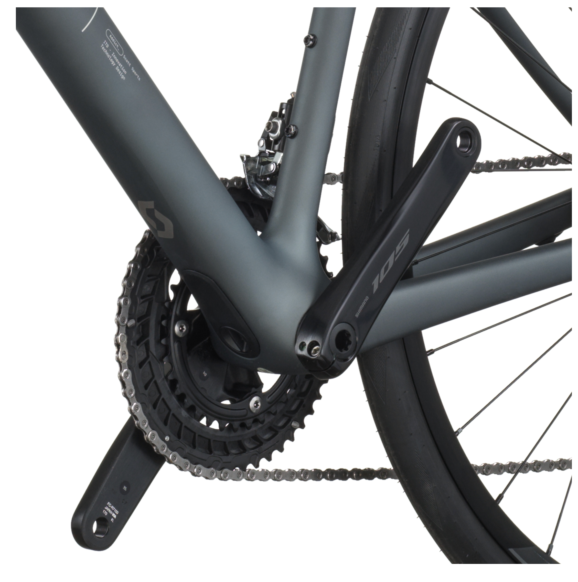 Scott Addict 50 Road Bike - Carbon Grey