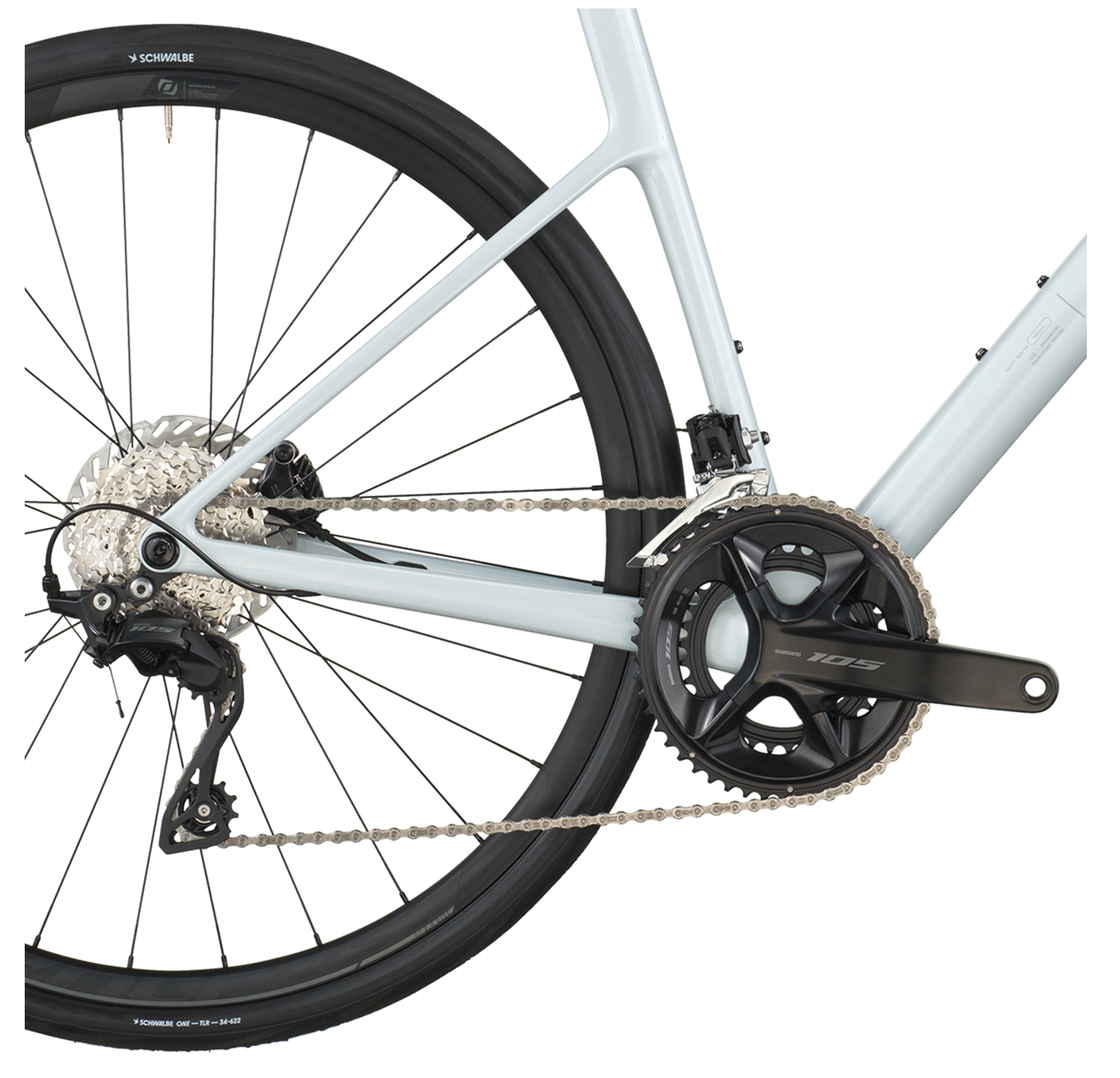Scott Addict 50 Road Bike - Cumulus White