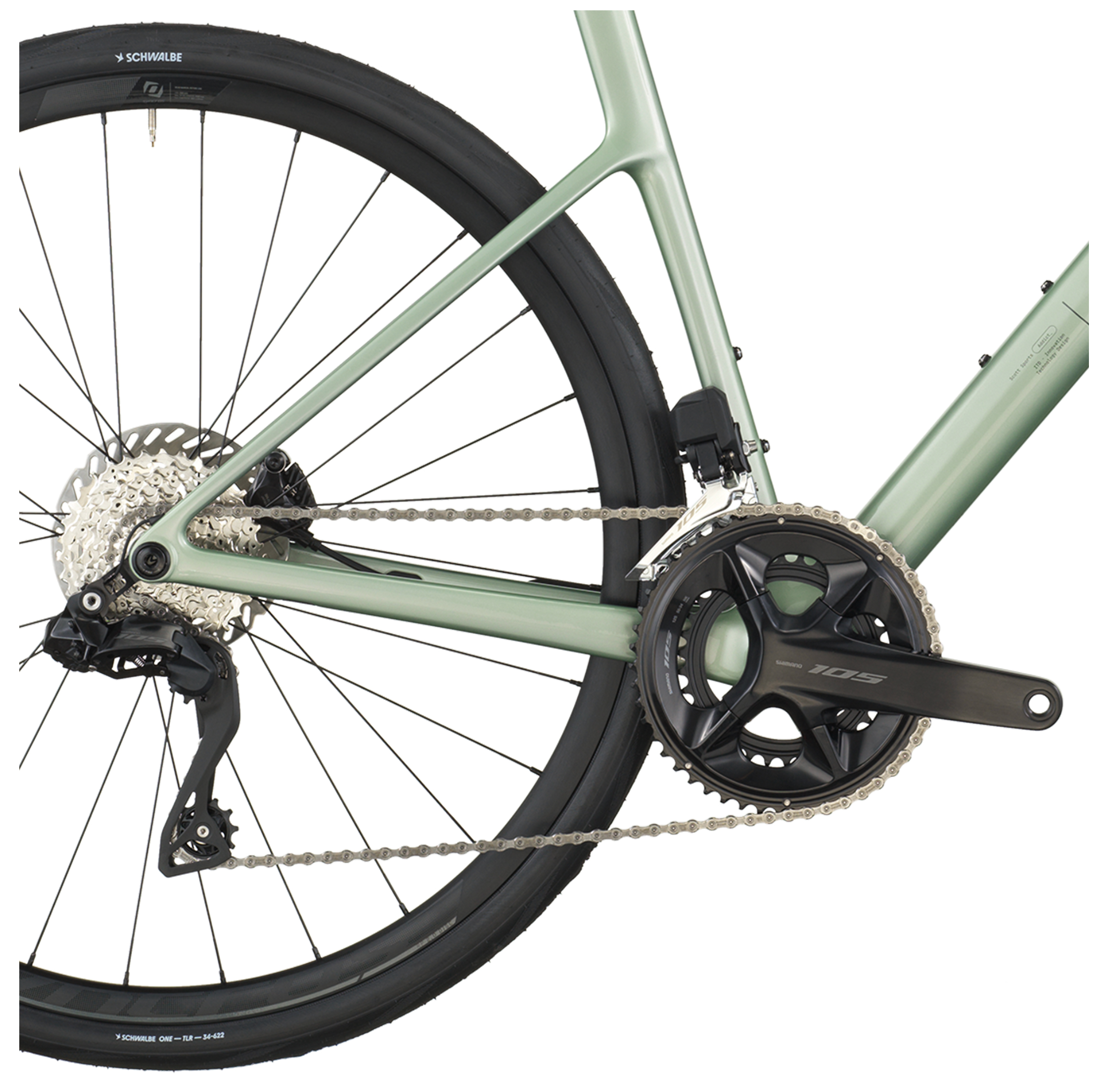 Scott Addict 40 Road Bike - Reseda Green
