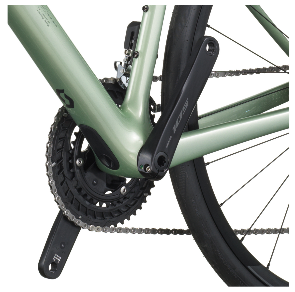 Scott Addict 40 Road Bike - Reseda Green