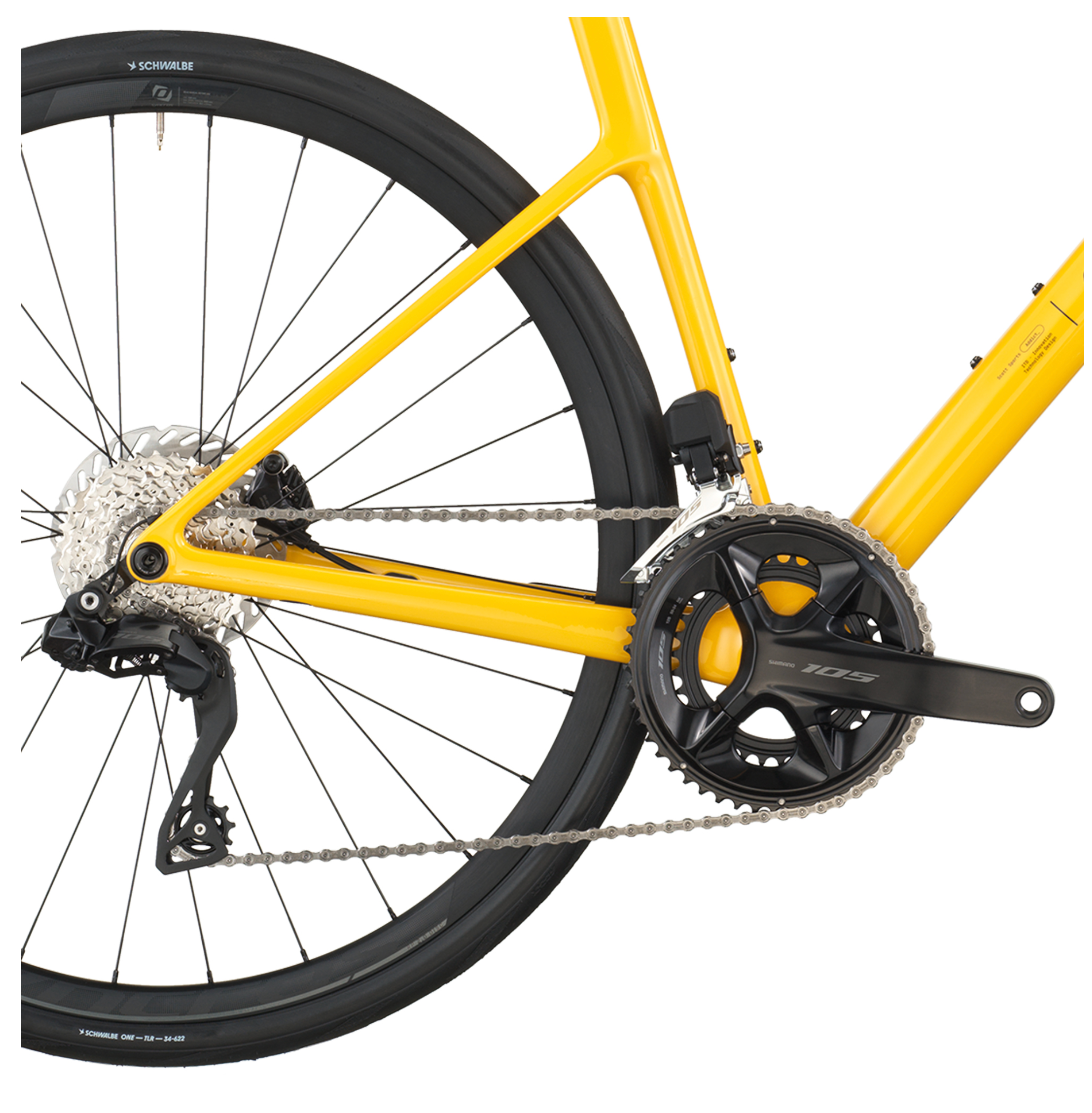 Scott Addict 40 Road Bike - Vivid Yellow