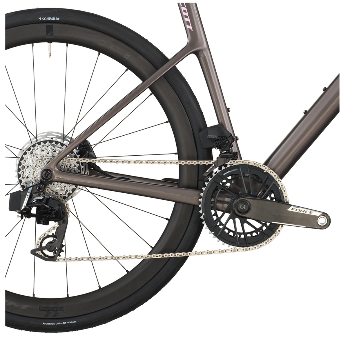 Scott Addict 10 Road Bike In Plum Grey