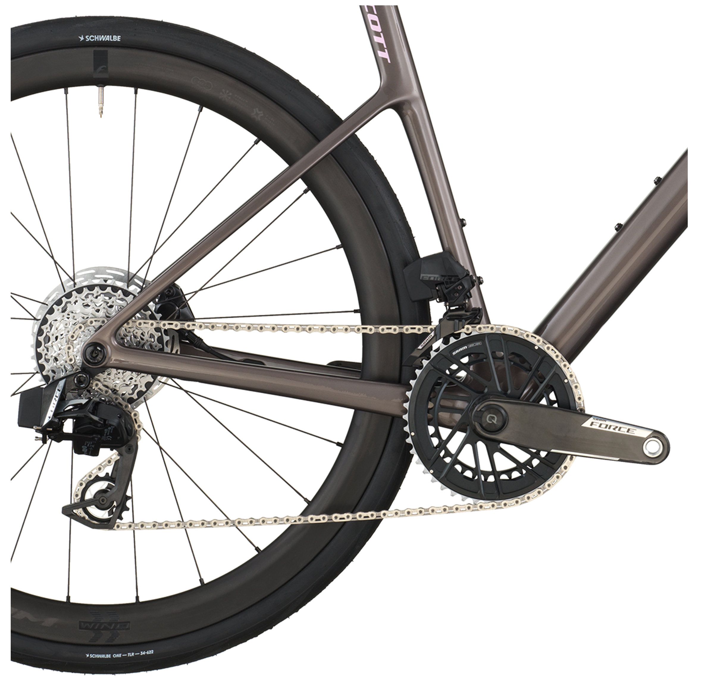 Scott Addict 10 Road Bike In Plum Grey