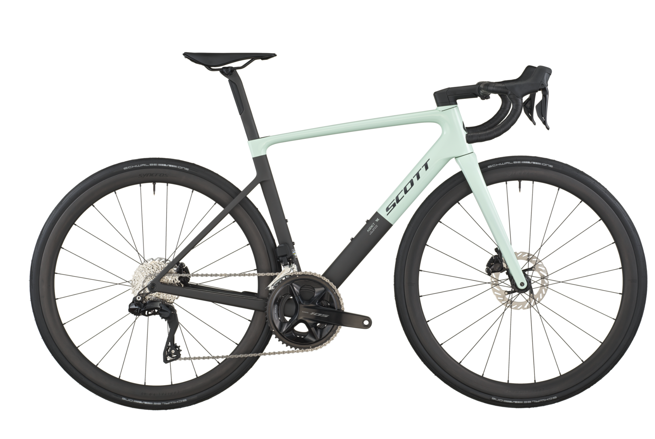 Scott Addict RC 30 Road Bike Frozen Green Carbon Black