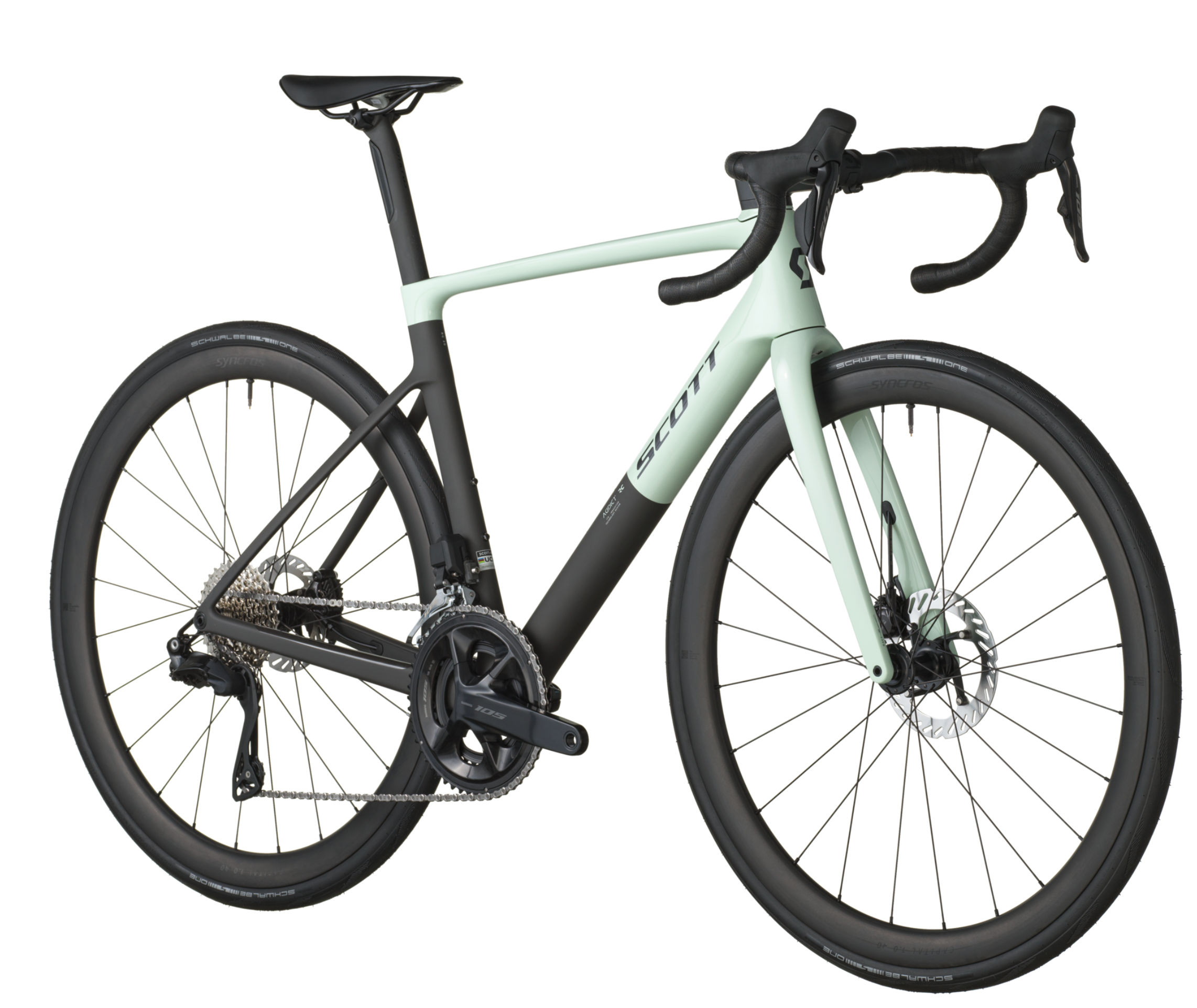 Scott Addict RC 30 Road Bike Frozen Green Carbon Black