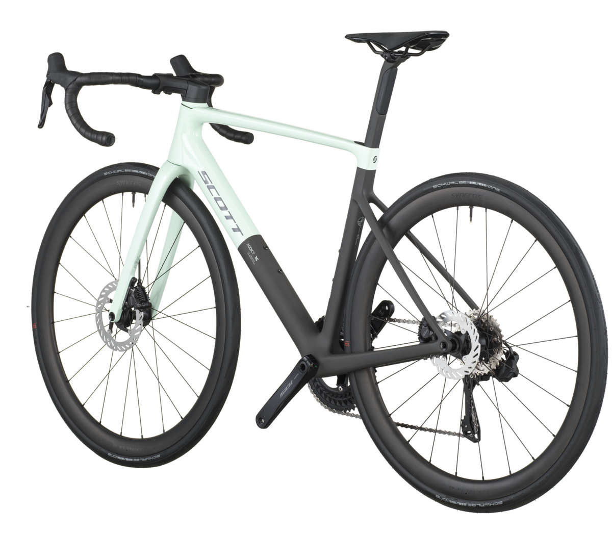 Scott Addict RC 30 Road Bike Frozen Green Carbon Black