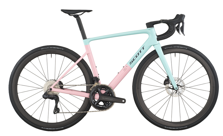 Scott Addict RC 10 Road Bike Gelato Blue Gelato Pink