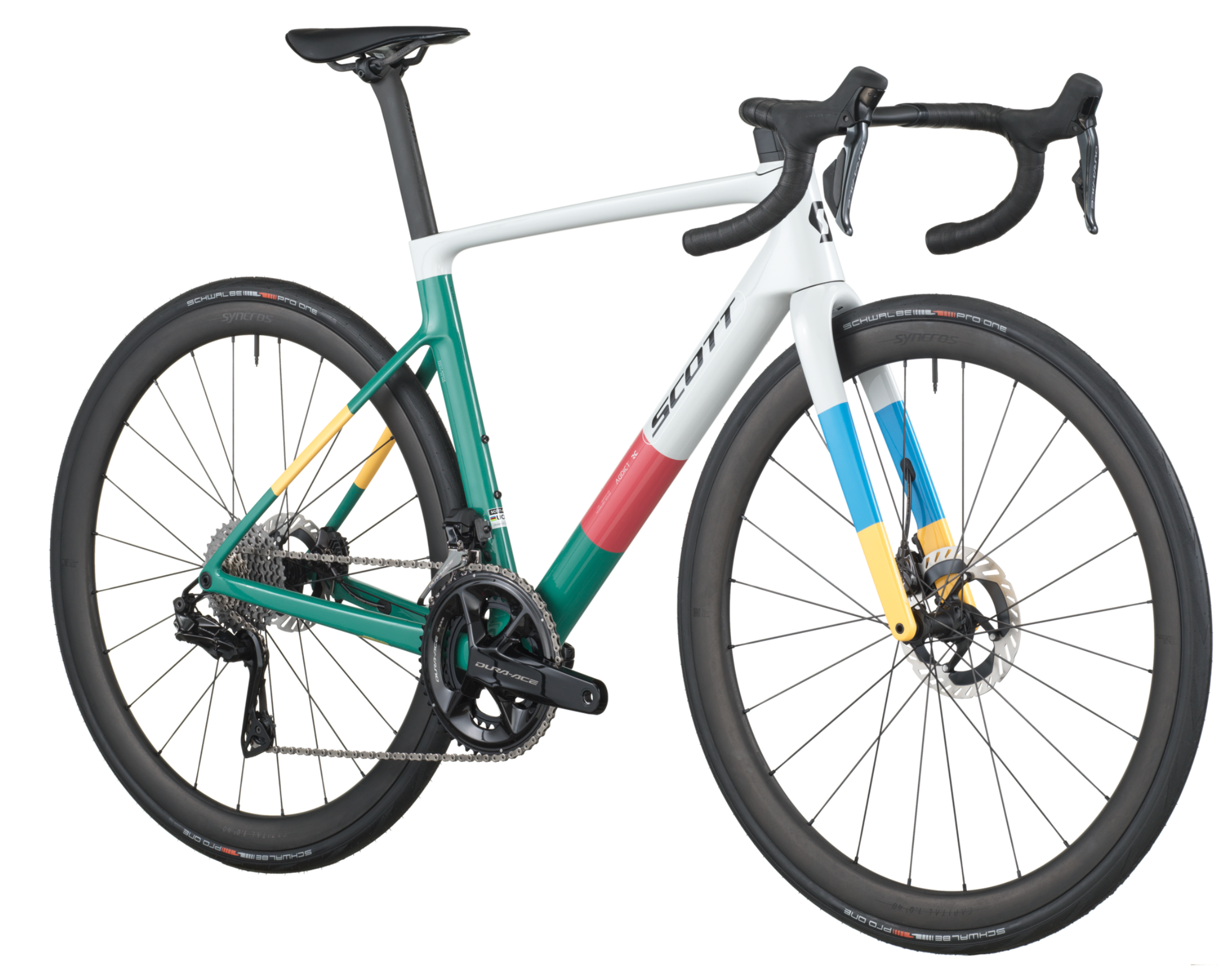 Scott Addict RC Pro Road Bike Beluga Grey Seashore Green