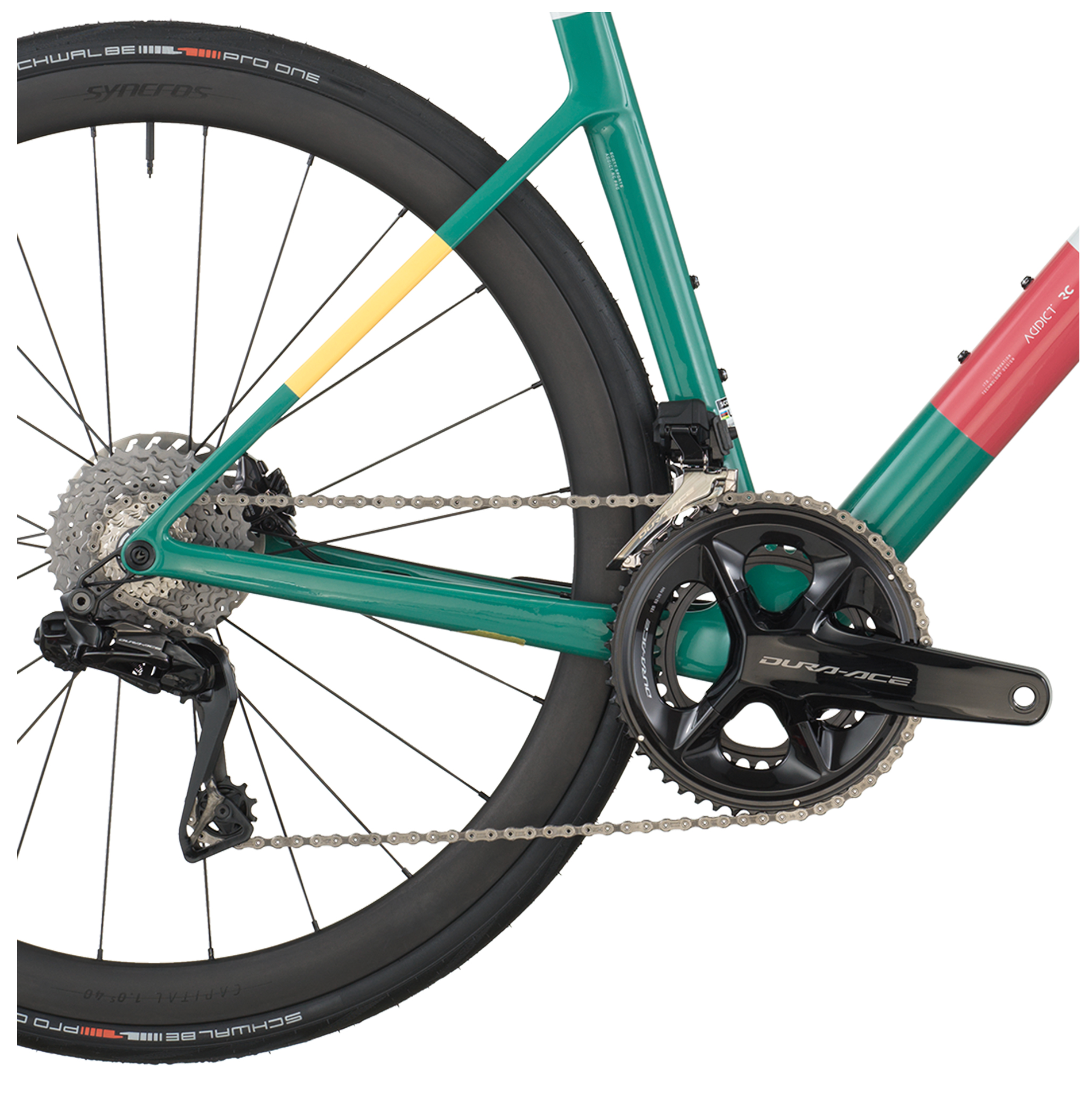 Scott Addict RC Pro Road Bike Beluga Grey Seashore Green