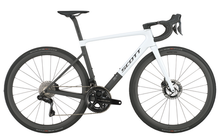 Scott Addict RC Pro Road Bike In Cumulus White Carbon Black
