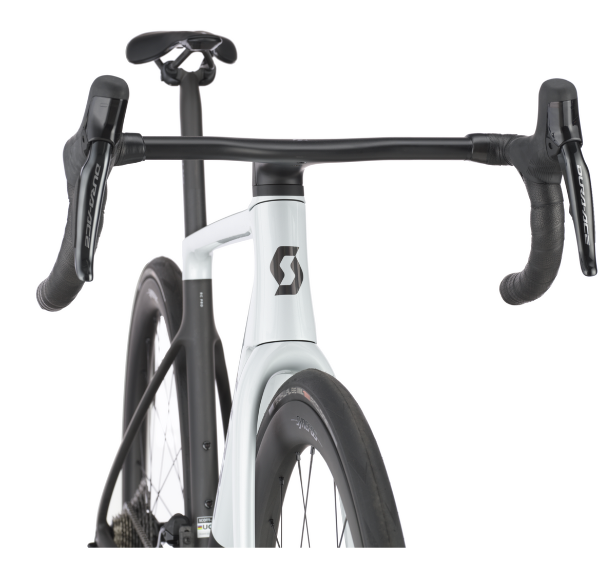 Scott Addict RC Pro Road Bike In Cumulus White Carbon Black