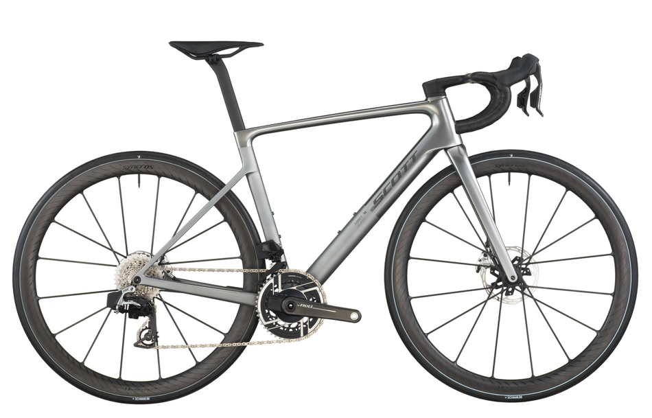 Scott Addict RC Ultimate Road Bike In Chrome Silver