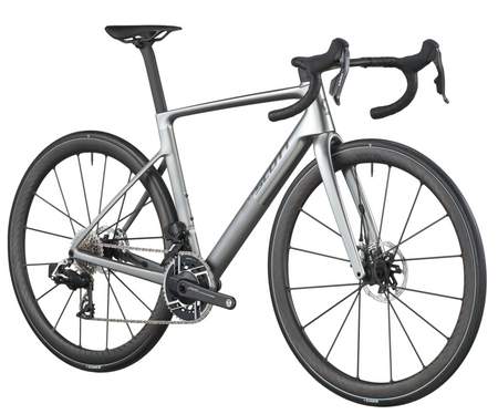 Scott Addict RC Ultimate Road Bike In Chrome Silver