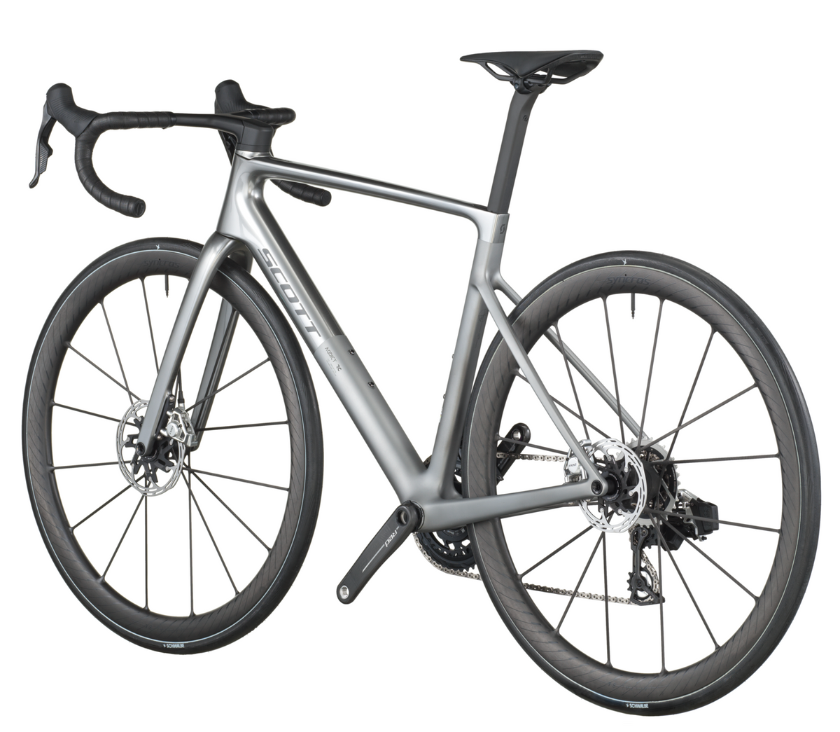 Scott Addict RC Ultimate Road Bike In Chrome Silver