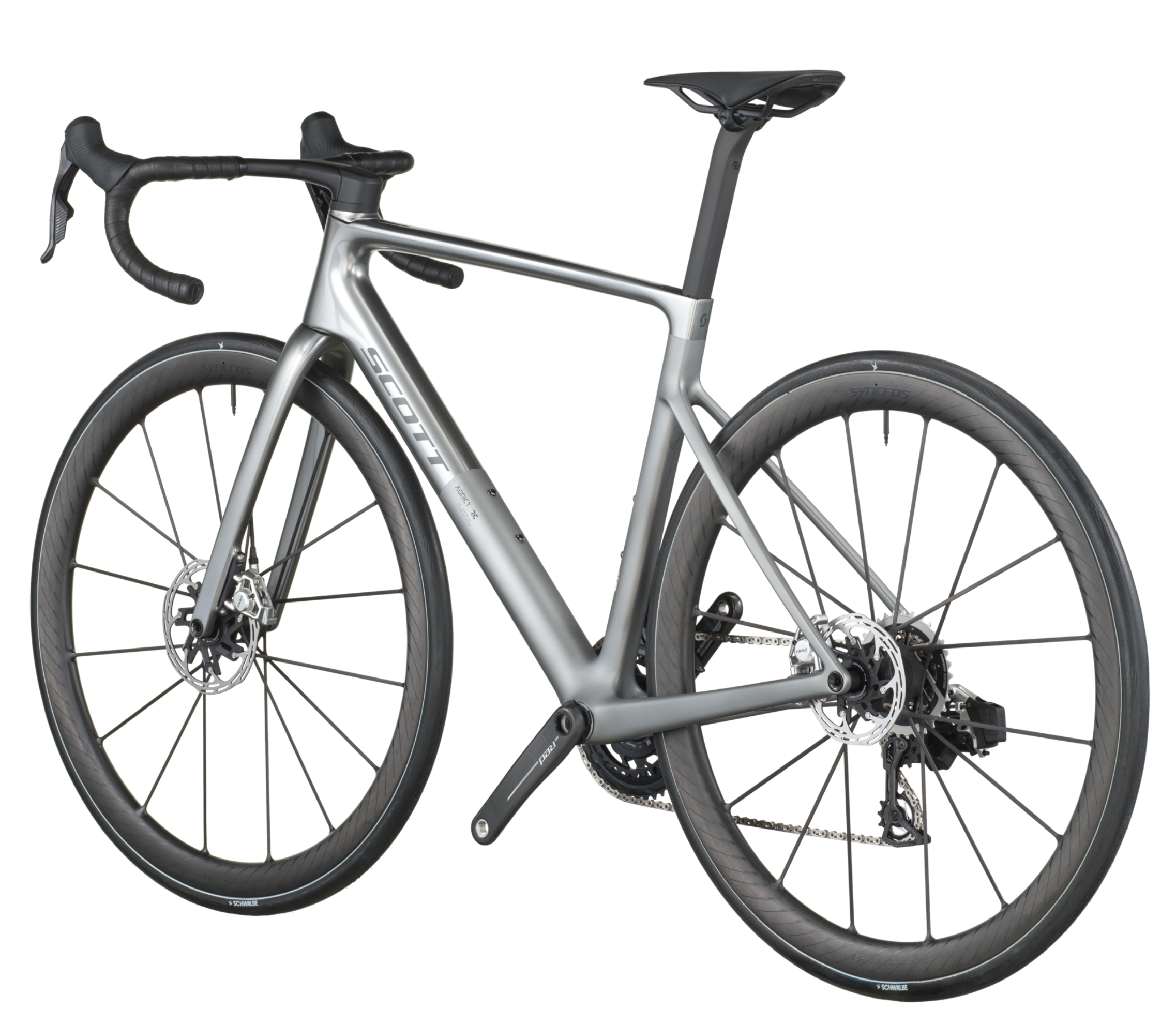 Scott Addict RC Ultimate Road Bike In Chrome Silver