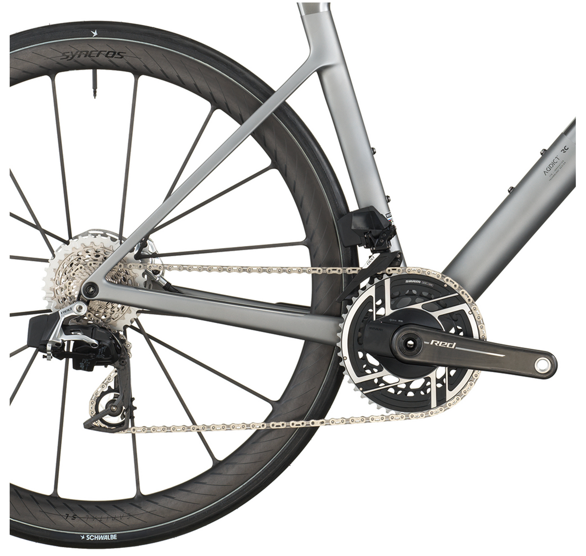 Scott Addict RC Ultimate Road Bike In Chrome Silver