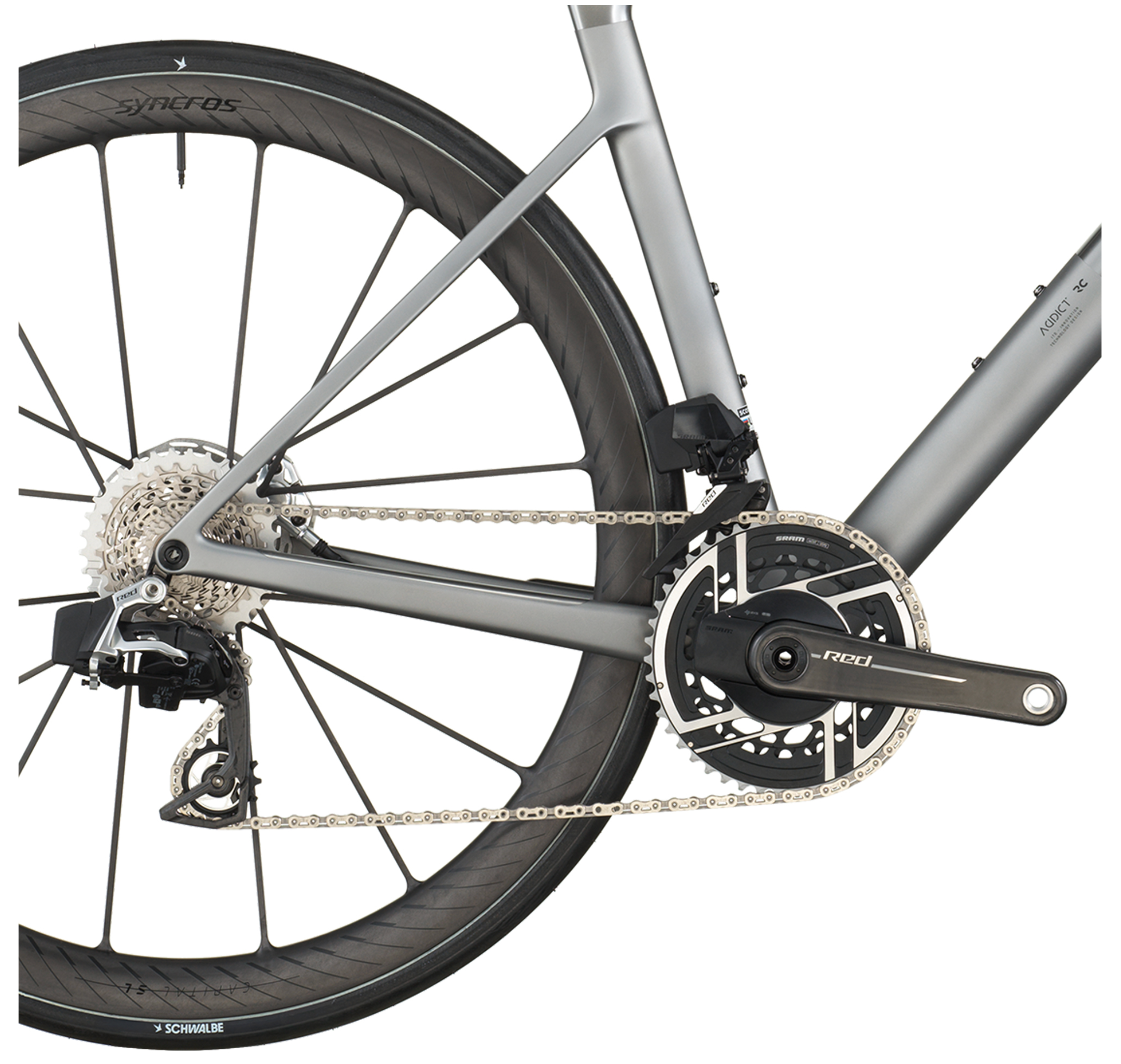 Scott Addict RC Ultimate Road Bike In Chrome Silver